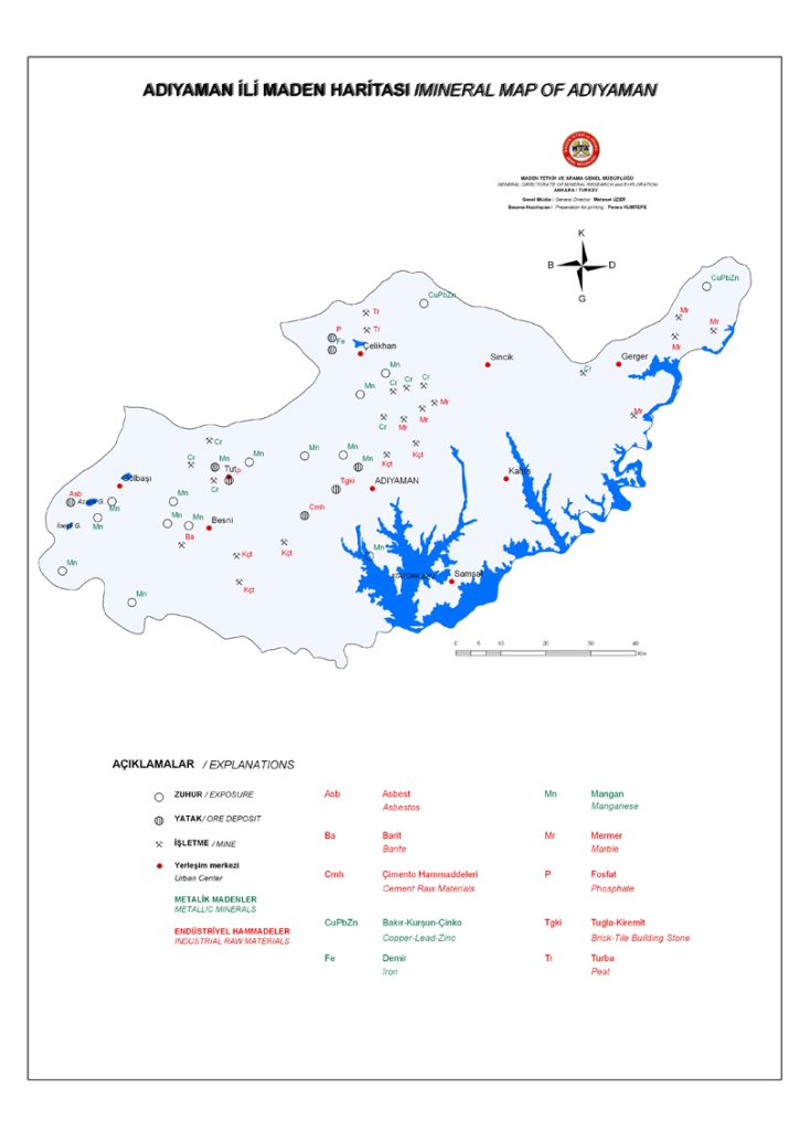 Adıyaman Maden Haritası